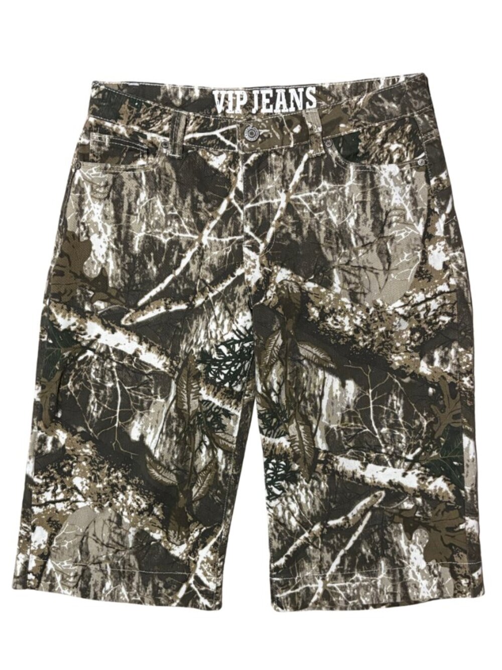 Camo Shorts Womens Size 11 VIP Jeans Hunting Camouflage Stretch Bermuda Outdoor